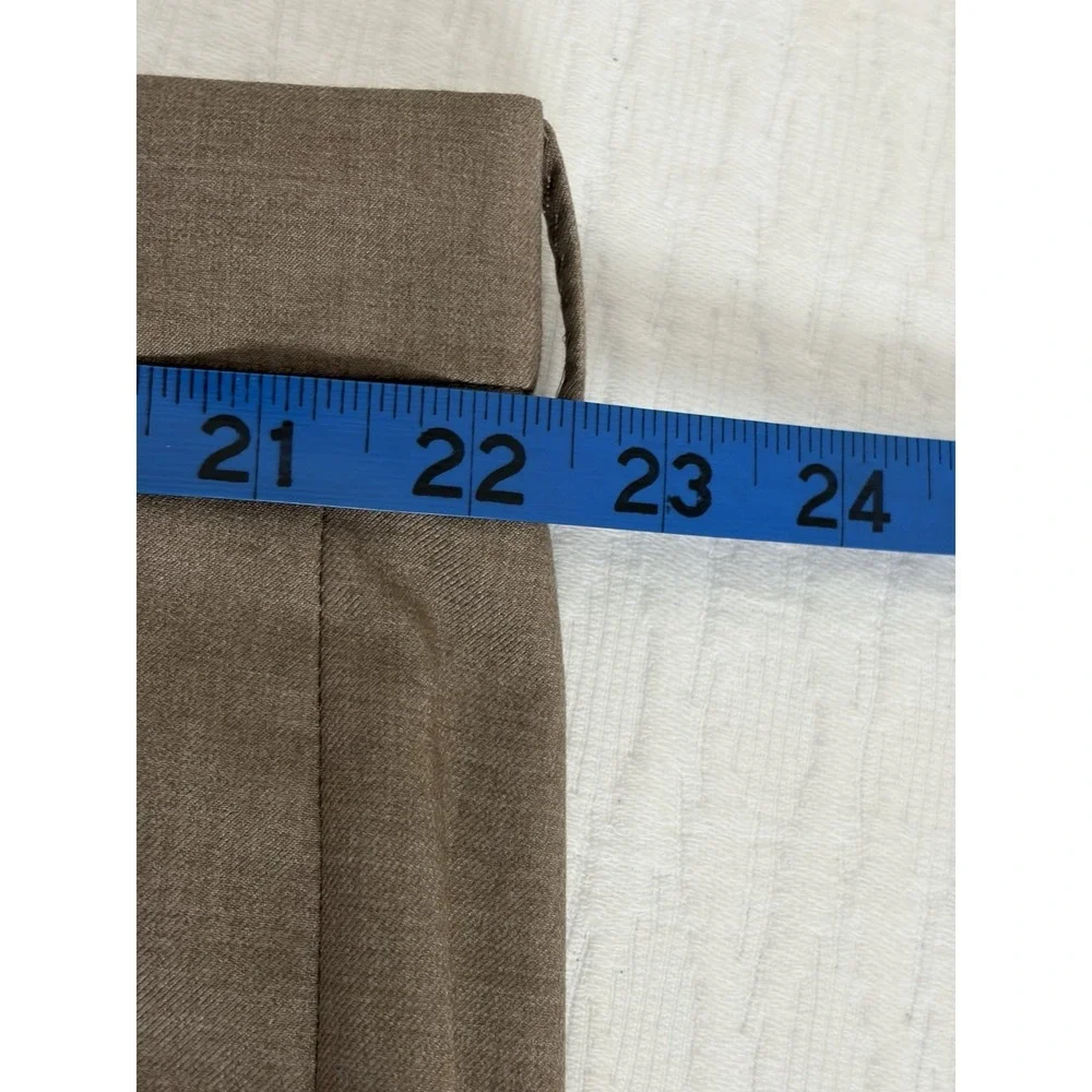 NWT!! $239 Nautica Mens 2-Piece Modern Fit Active Stretch Solid Suit Tan 48L 43W